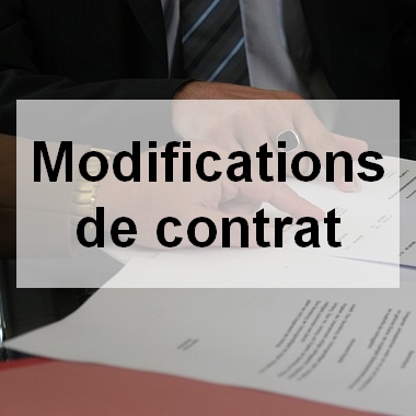 Modifications de contrats de travail - Vie-Pro